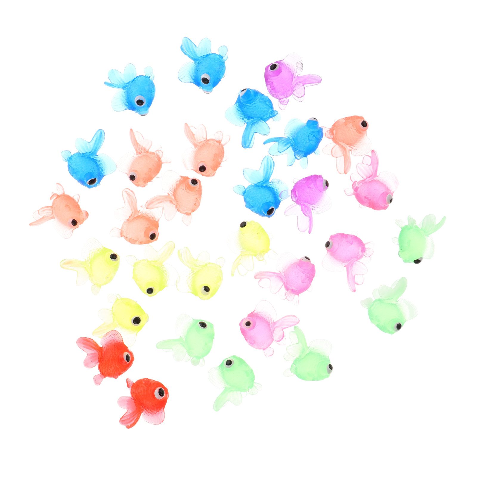 20Pcs Lifelike Goldfish Aquari - Aquarium Decor 评论和价格