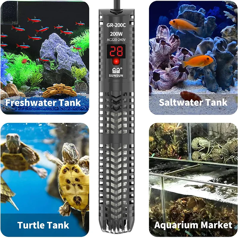 Aquariums Submersible Heater D - Fish Tank Heater 评论和价格