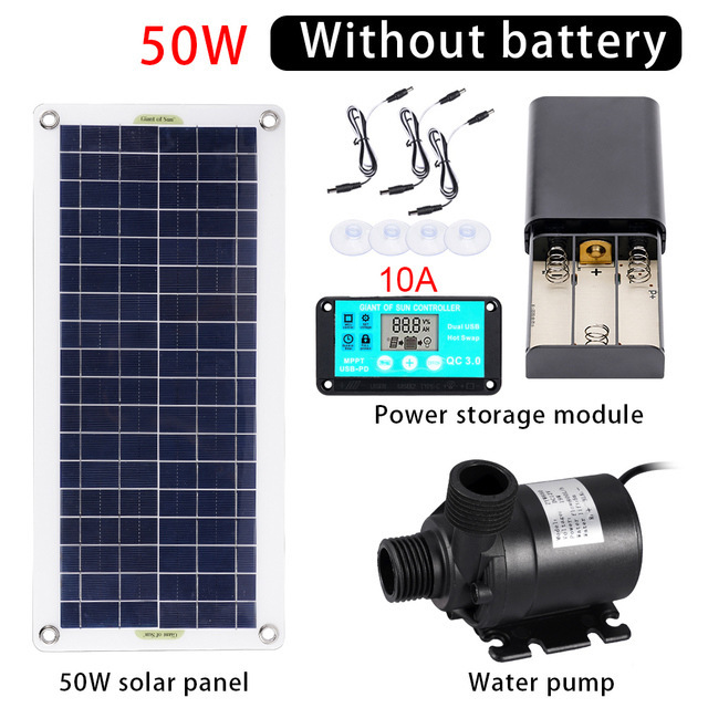 50W Solar Power Water Pump Set - Aquarium Pump 评论和价格