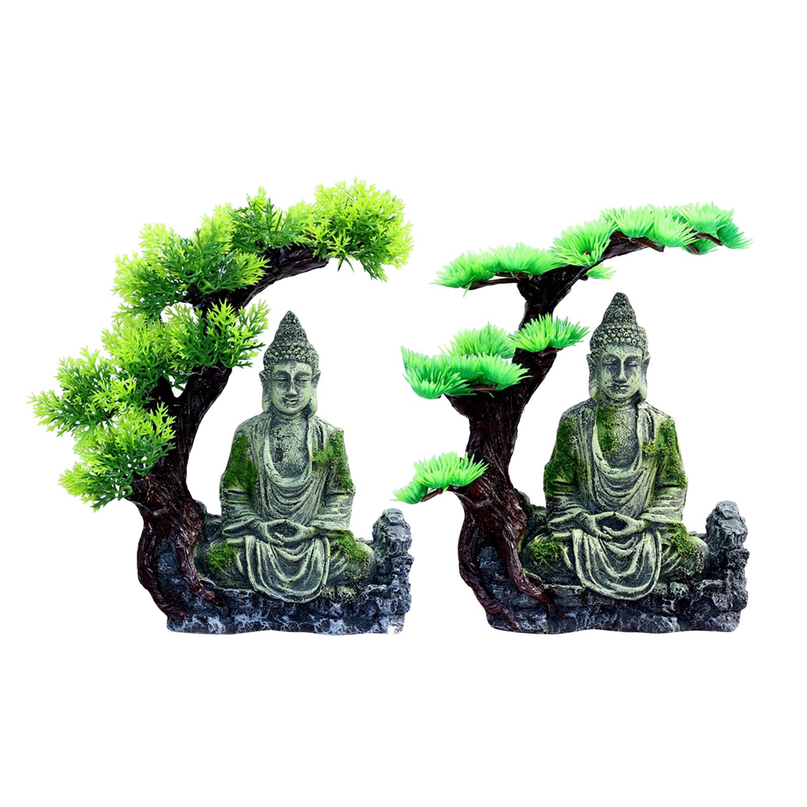Buddha Statue Aquarium Decorat - Betta Fish Tank 评论和价格