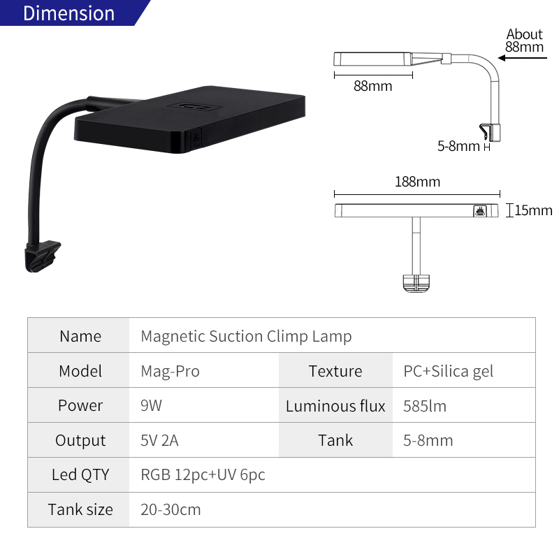 Mag-Pro LED RGB Dimming xiaomi - Xiaomi Aquarium Fish Tank 评论和价格
