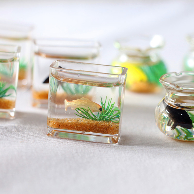 Home Ornament Doll House Decor - Fish Aquarium Home 评论和价格